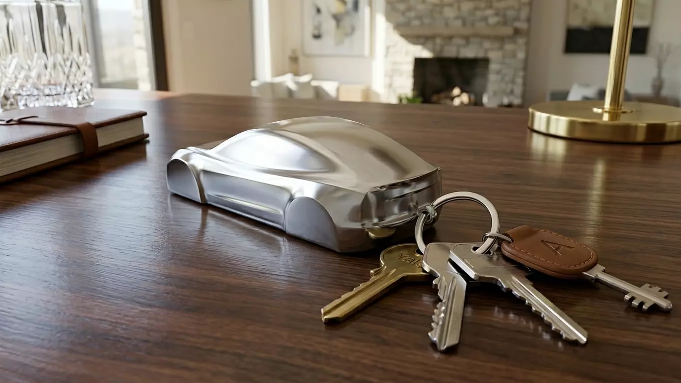 Tesla Model 3 Speedform Automotive Sculpture Keychain 3D print model
