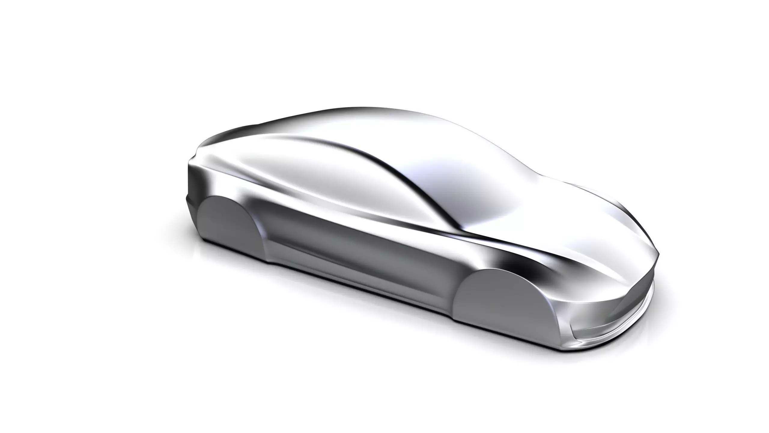 Tesla Model 3 Speedform Automotive Sculpture Keychain 3D print model