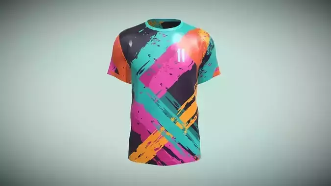 Soccer Printed Jersey Player 11 In Low Poly