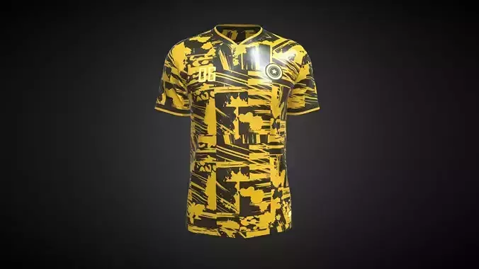 Soccer Printed jersey Player-06 In Low Poly