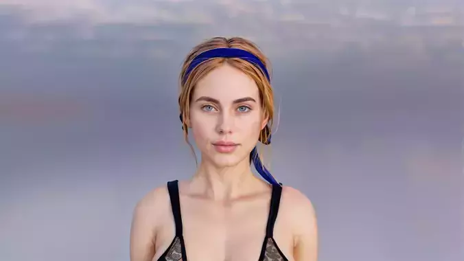 Olivia - Soft Stylized Character Low-poly 3D model