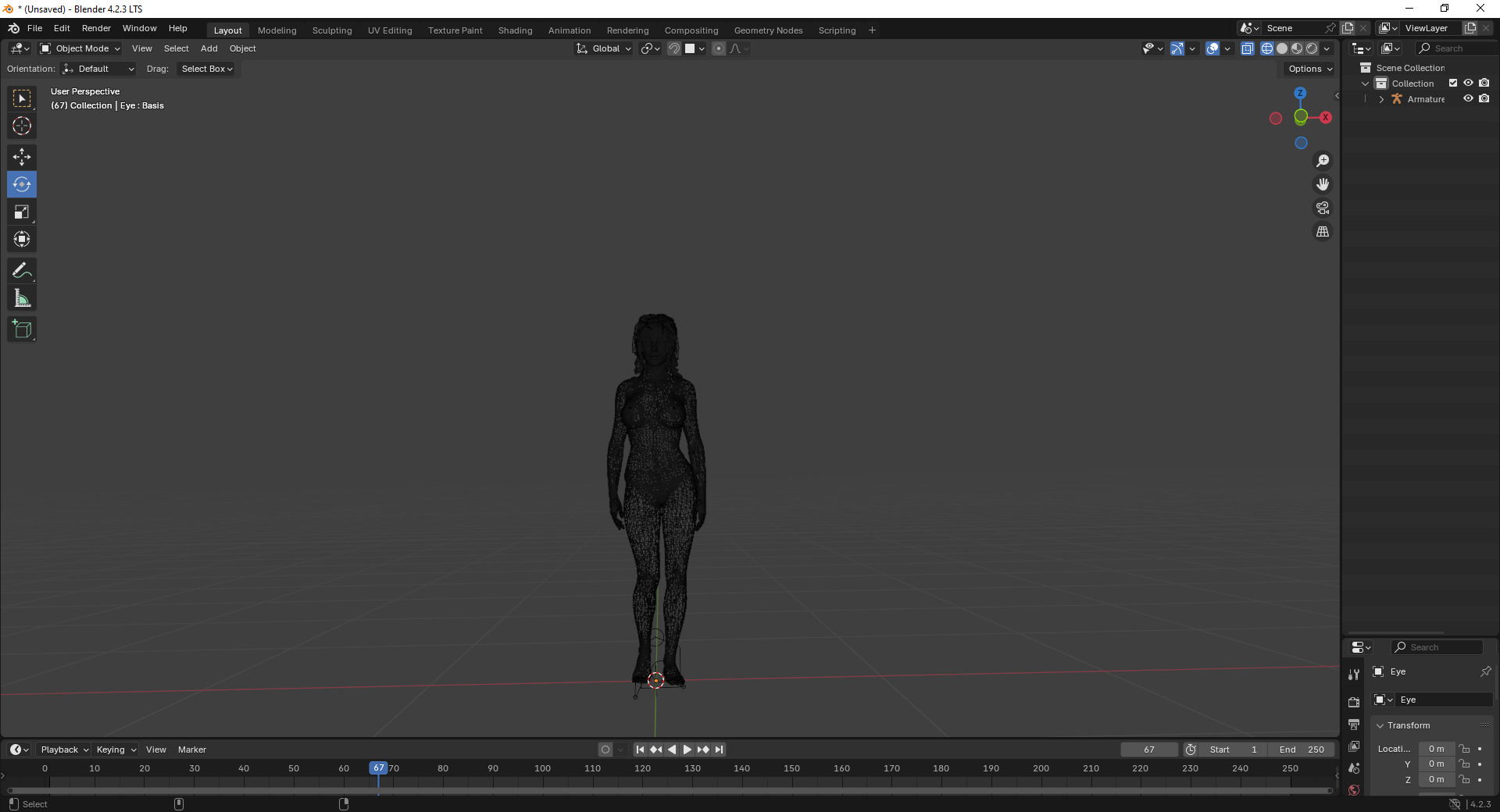 Olivia - Soft Stylized Character Low-poly 3D model_4