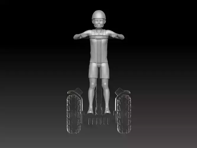 Tourists on Segway boy kid 1