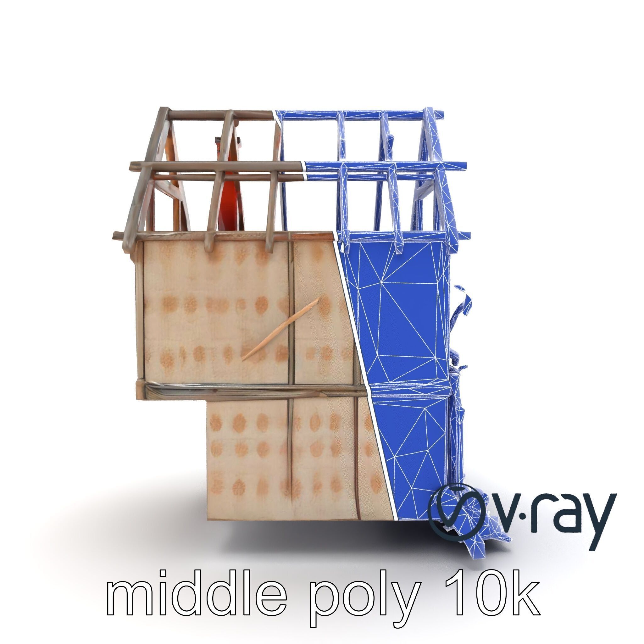 Abandoned Homestead Ruins Architectural model pack Low-poly 3D model_25