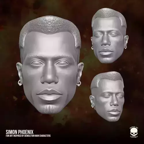 Demolition Man Simon Phoenix Fan art 3D Printable Files 3D print model