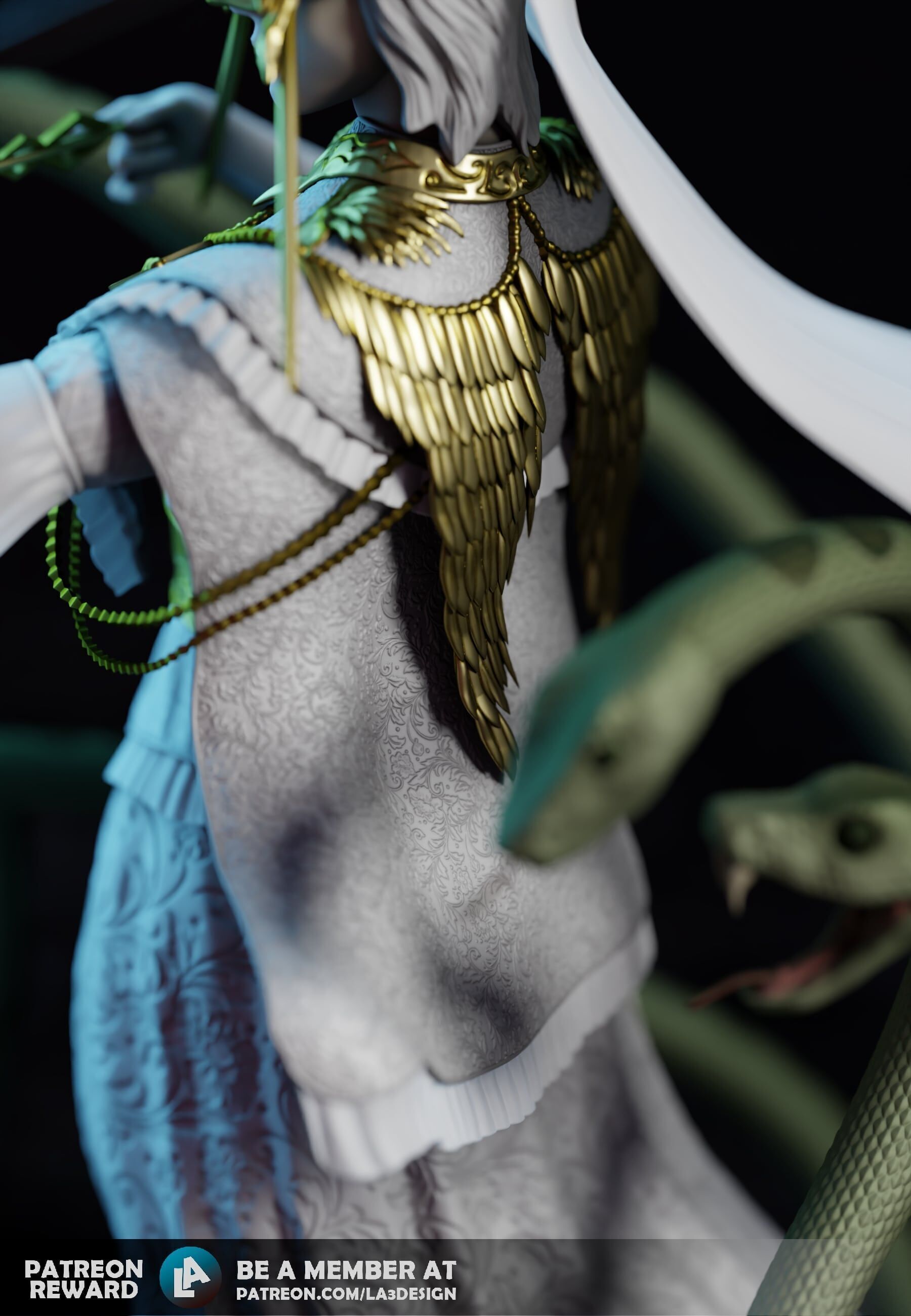 Dark Sun Gwyndolin 3D Printable Model Dark Souls Fan Art 3D print model_3