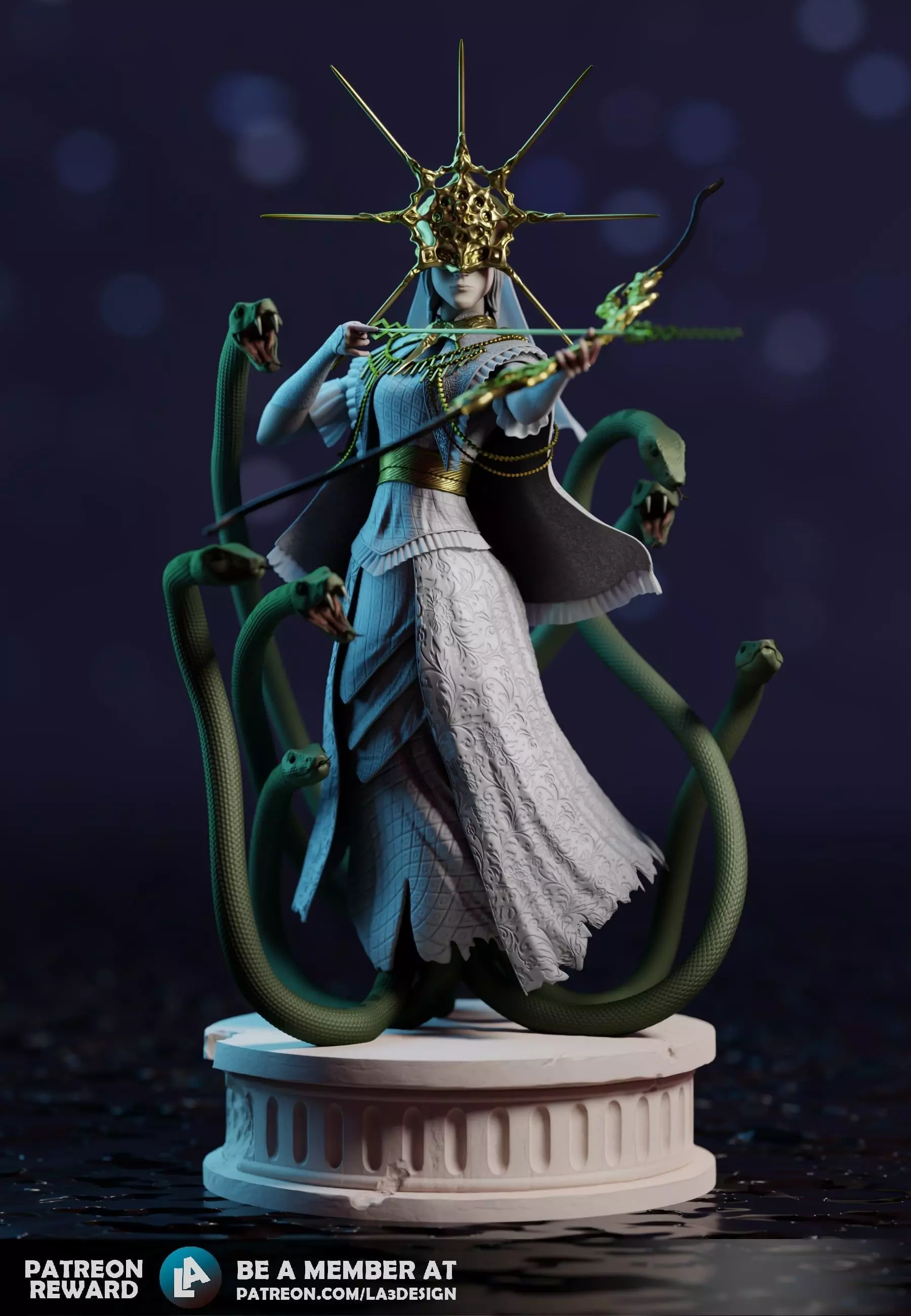 Dark Sun Gwyndolin 3D Printable Model Dark Souls Fan Art 3D print model_0