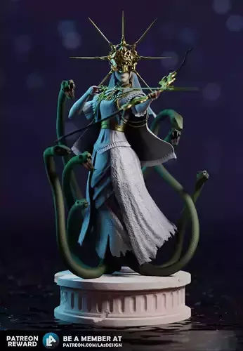 Dark Sun Gwyndolin  3D Printable Model Dark Souls Fan Art