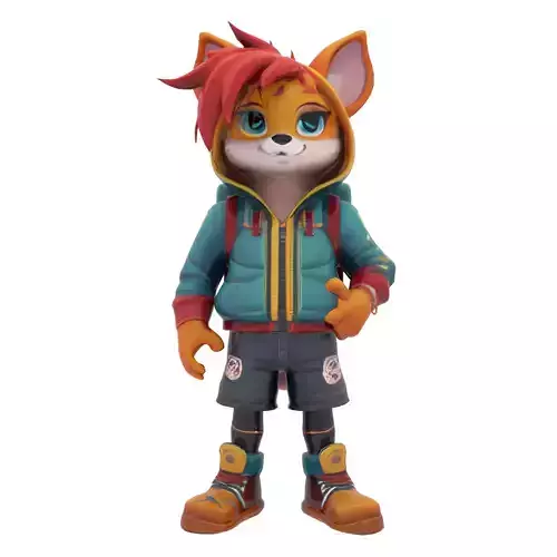 FOX 3D PRINTING MODEL