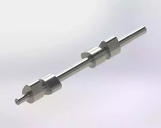 Camshaft 2 cylinder engine 3D model