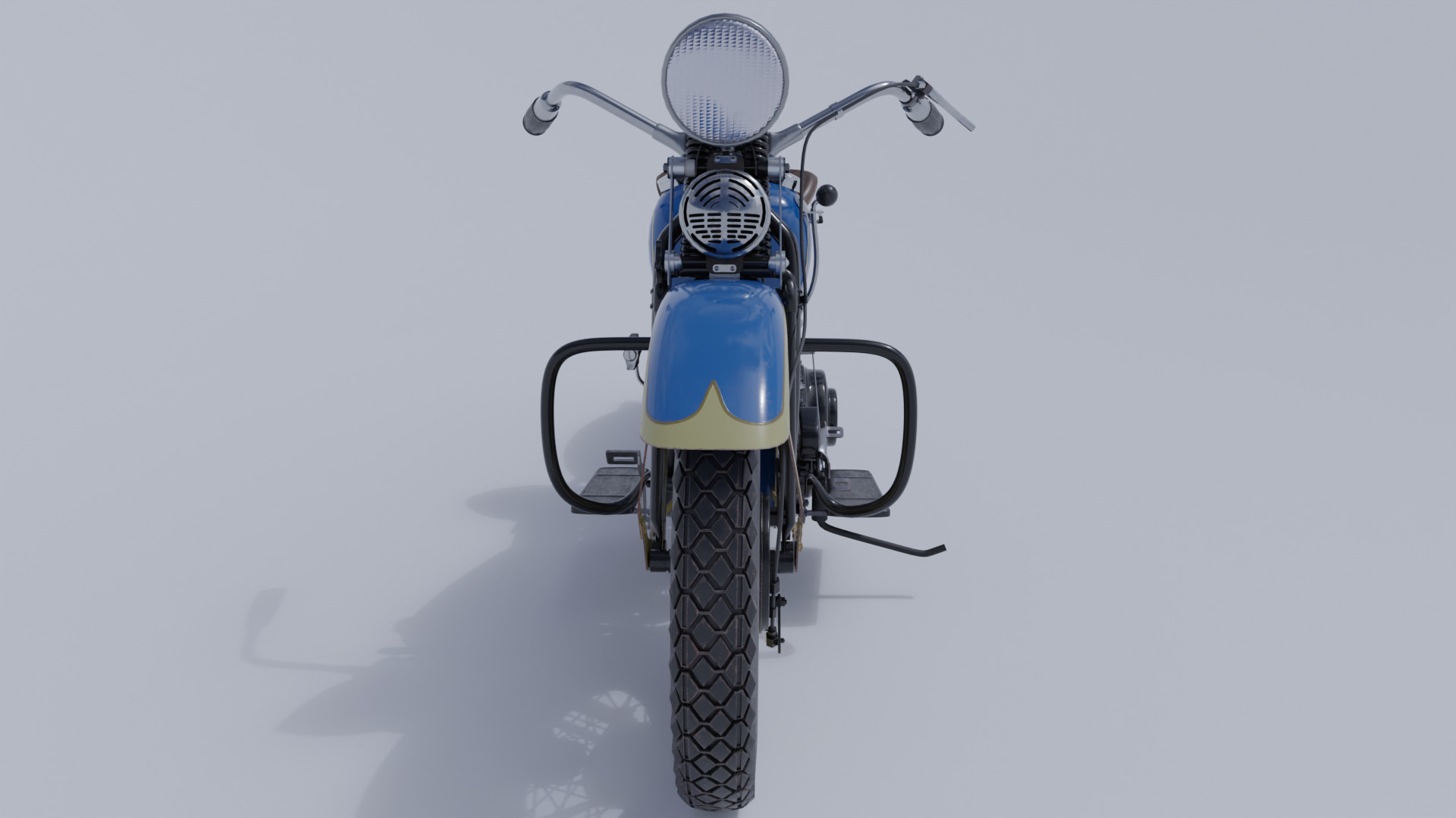 Harley Davidson Motorcycle Low-poly 3D model Low-poly 3D model_5