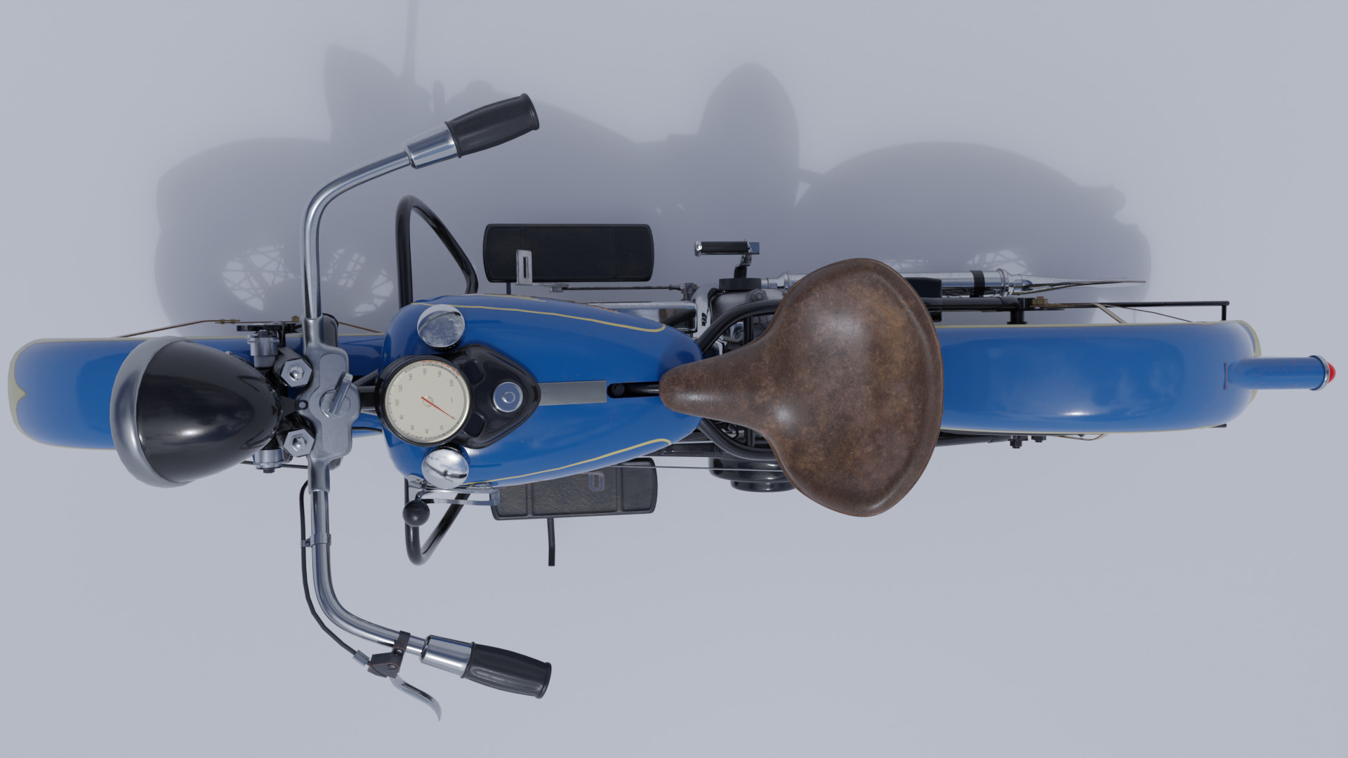 Harley Davidson Motorcycle Low-poly 3D model Low-poly 3D model_4