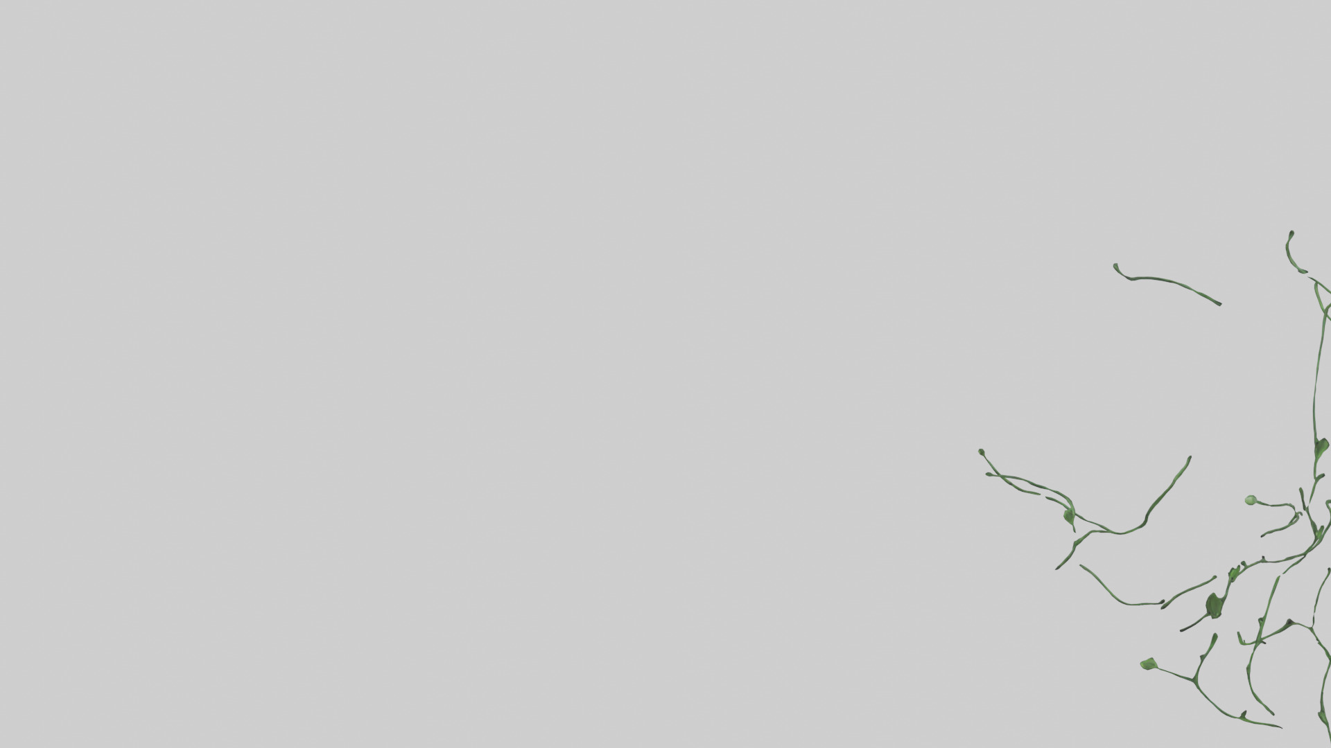 Floating Greenery statue model Low-poly 3D model_21