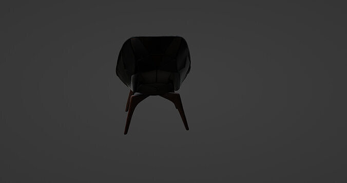 Geometric Designer Chair Modern Luxury Seating   3D model 6