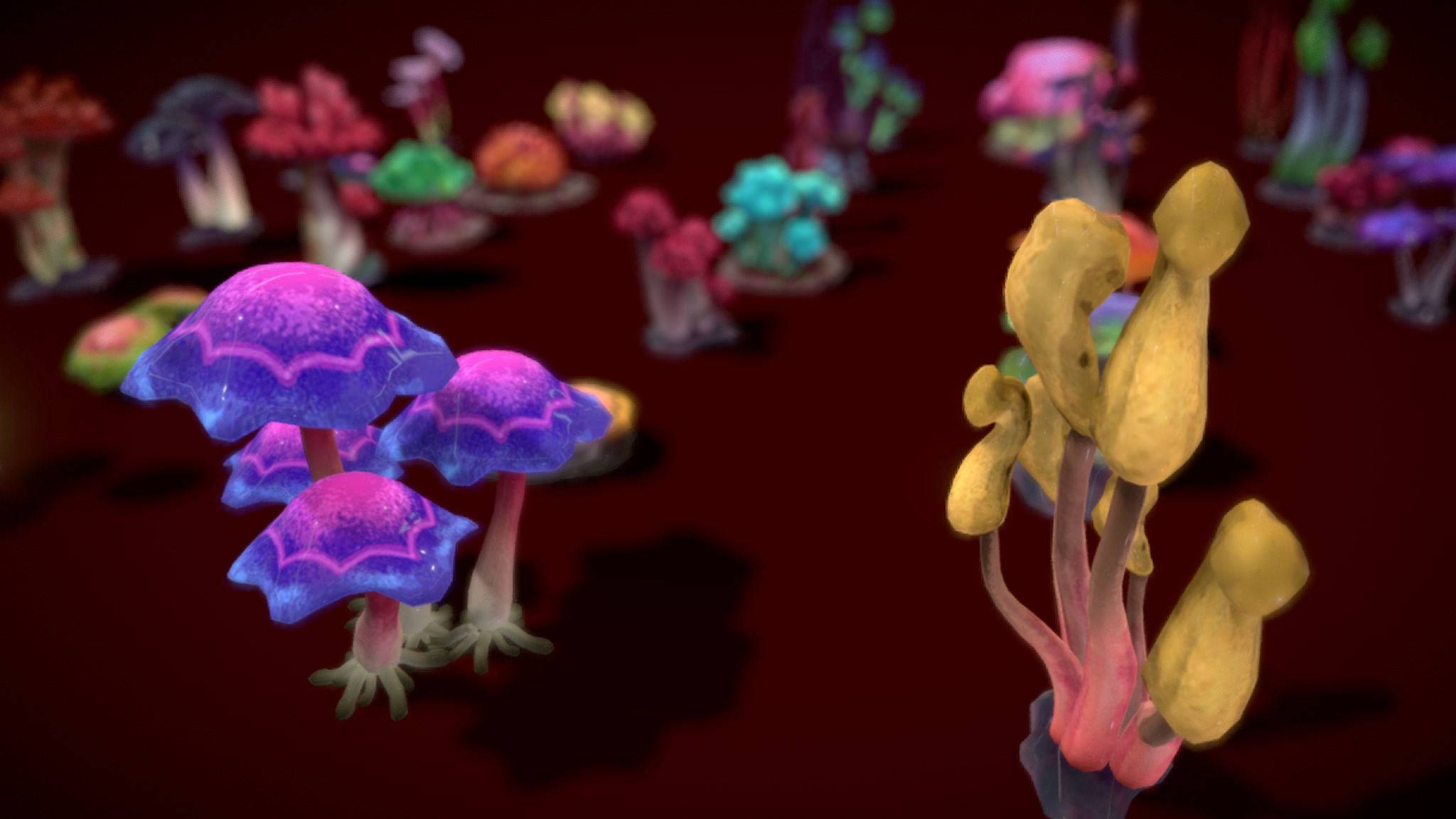 Cartoon Seaweed19 Low-poly 3D model_2