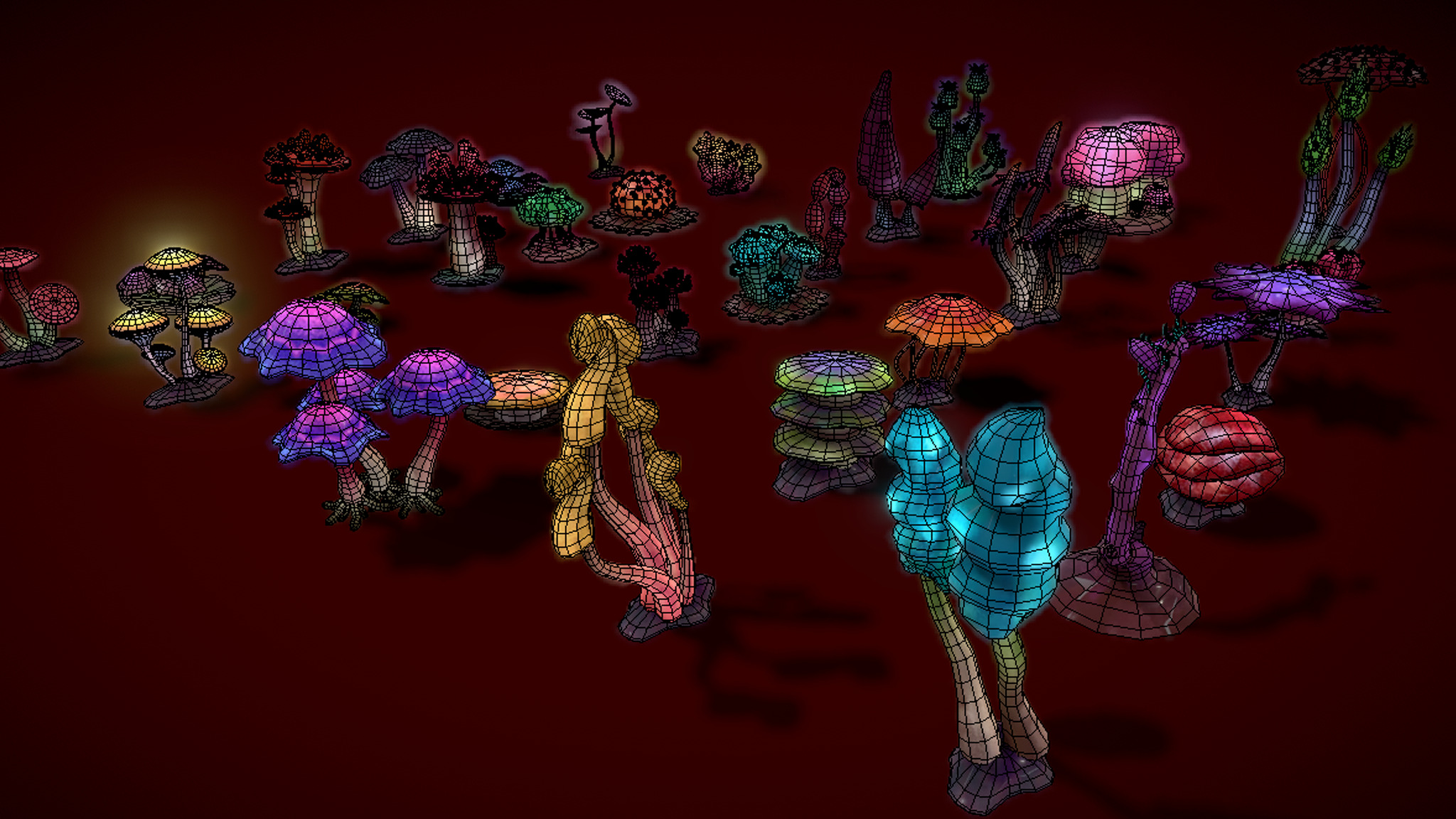 Cartoon Seaweed19 Low-poly 3D model_9