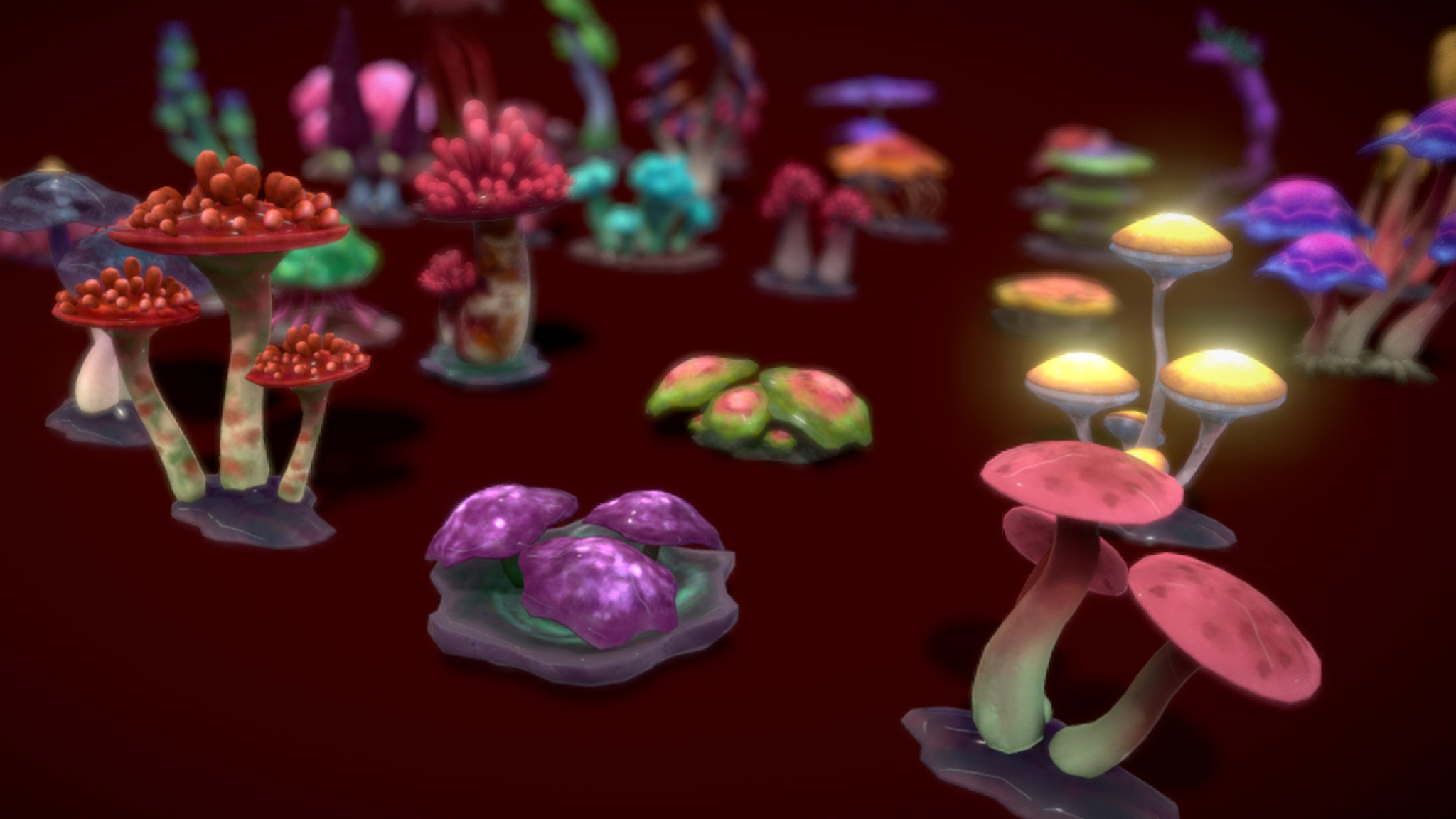 Cartoon Seaweed19 Low-poly 3D model_12