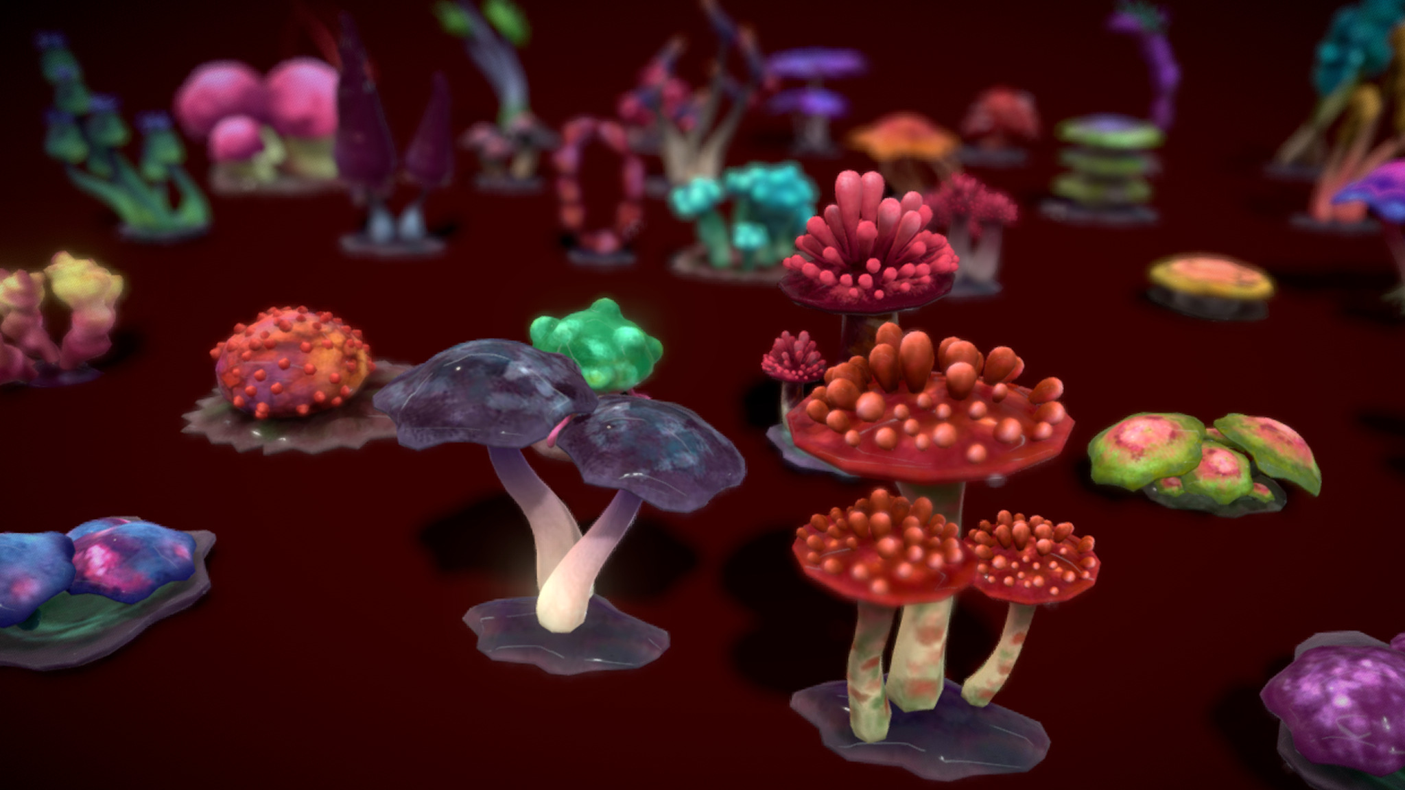 Cartoon Seaweed19 Low-poly 3D model_5