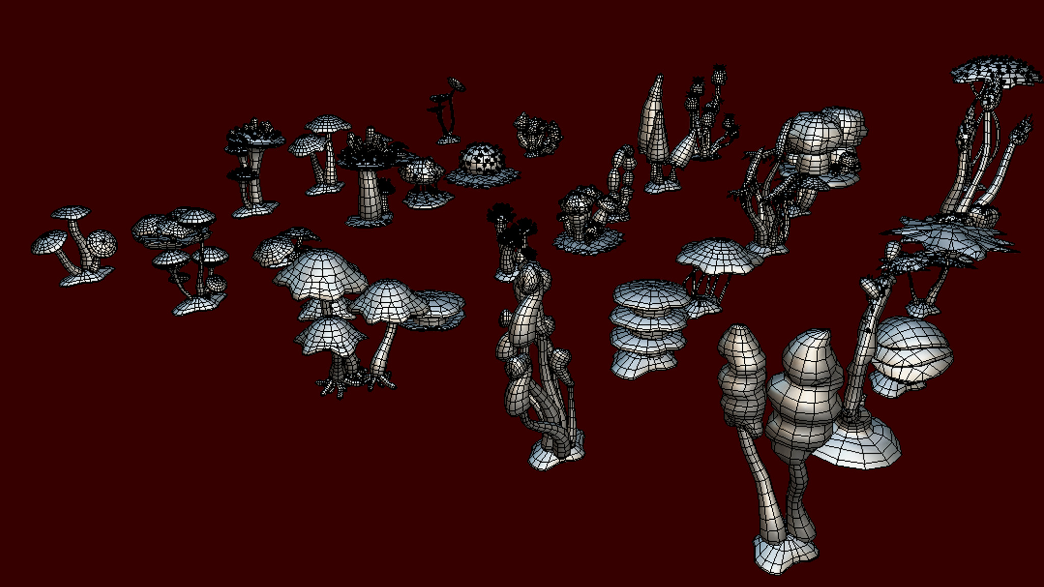 Cartoon Seaweed19 Low-poly 3D model_8