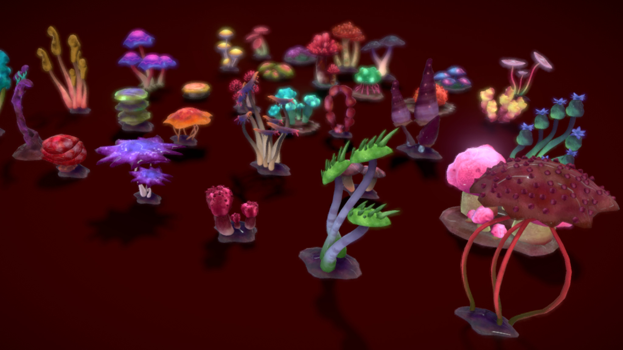 Cartoon Seaweed19 Low-poly 3D model_6