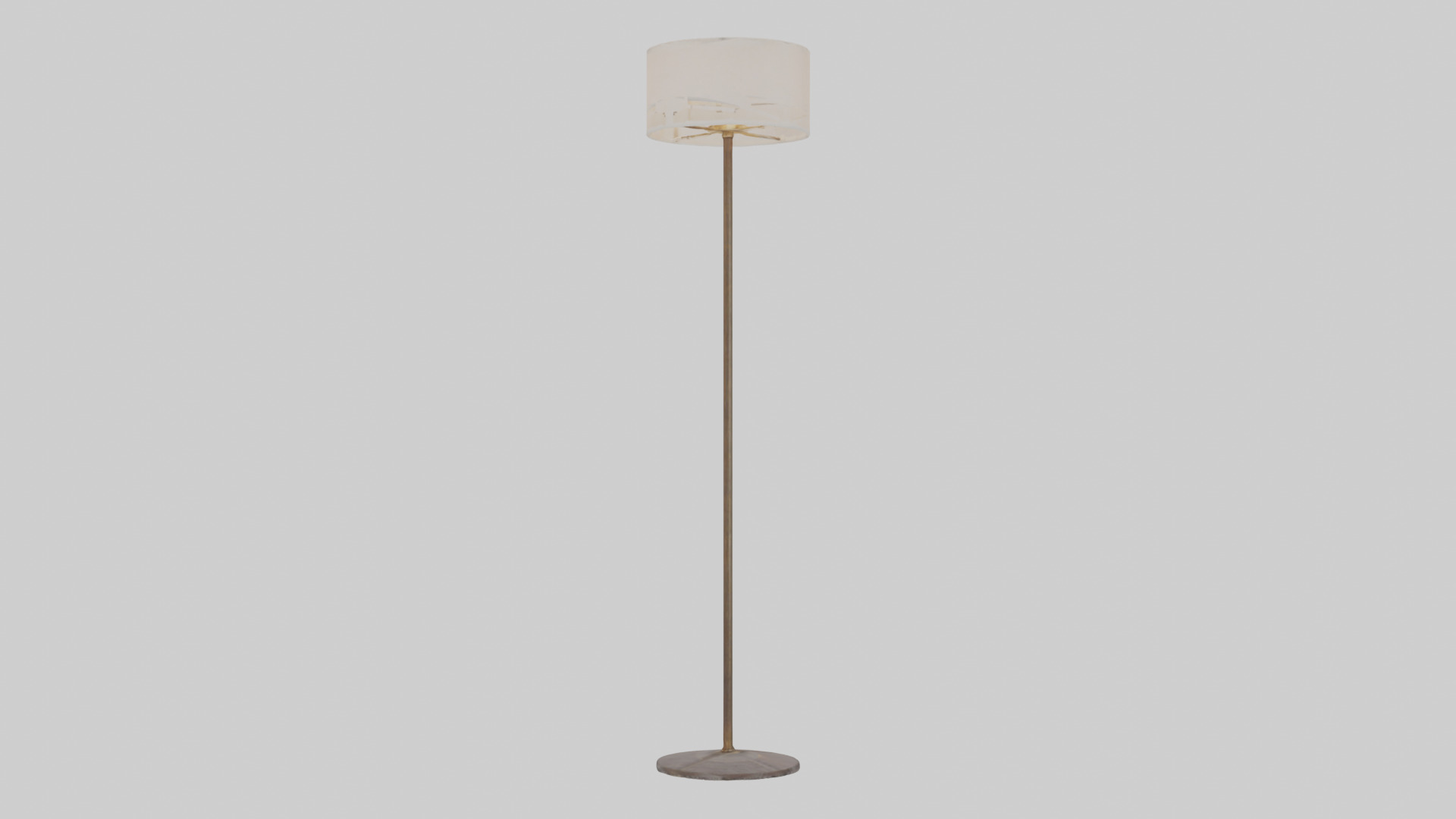 Floor lamp base model Low-poly 3D model_2