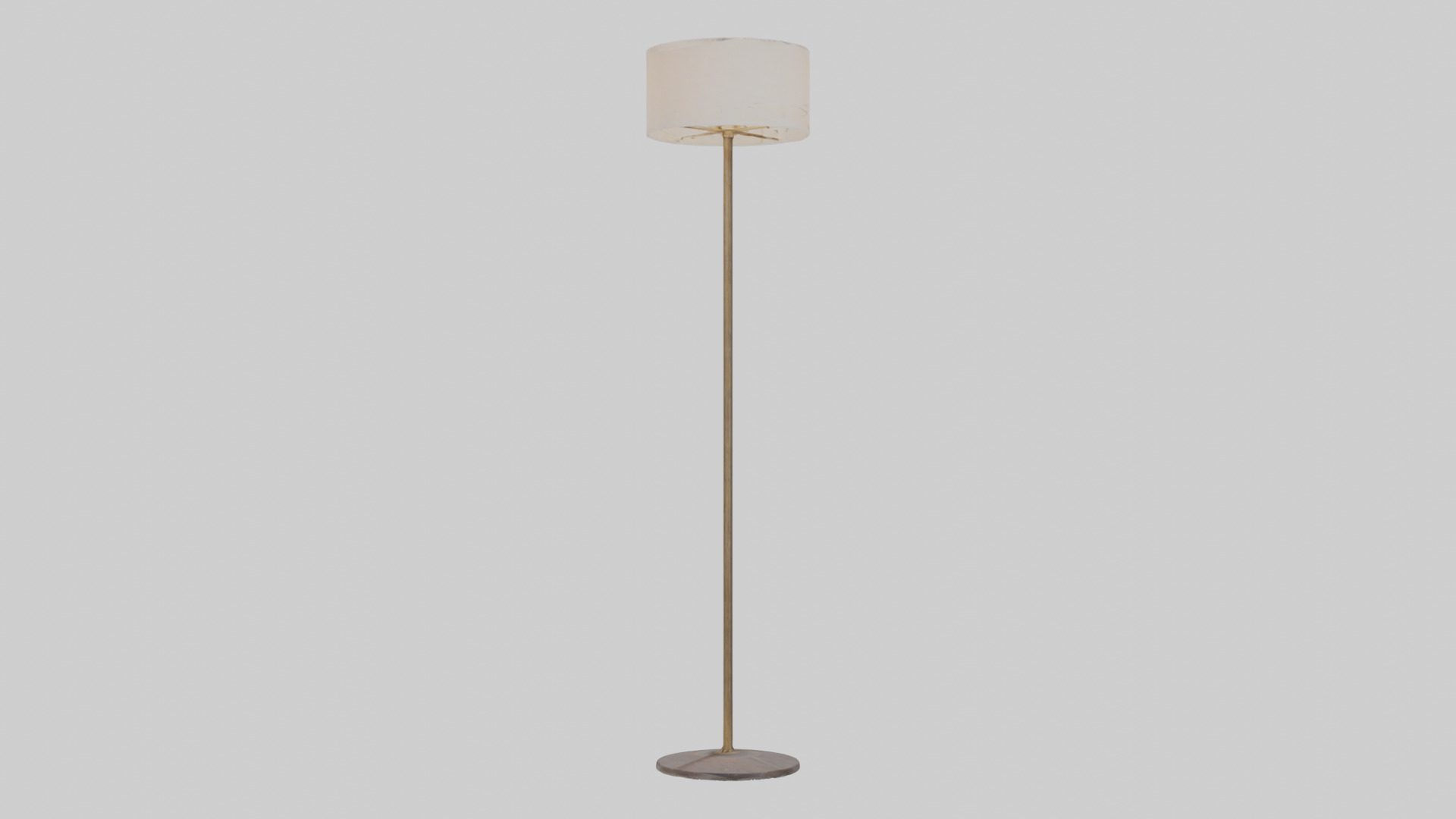 Floor lamp base model Low-poly 3D model_8