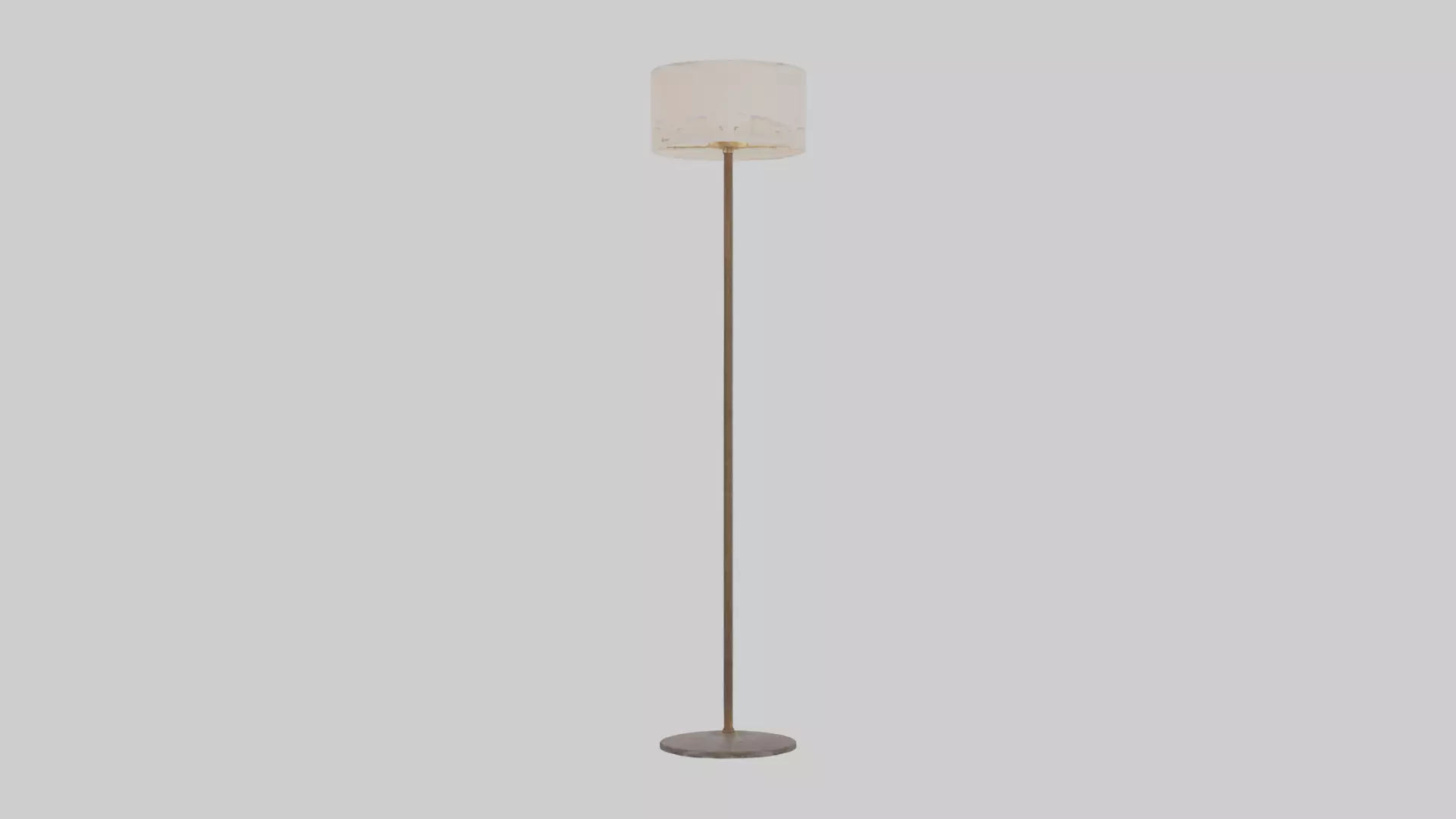Floor lamp base model Low-poly 3D model_0