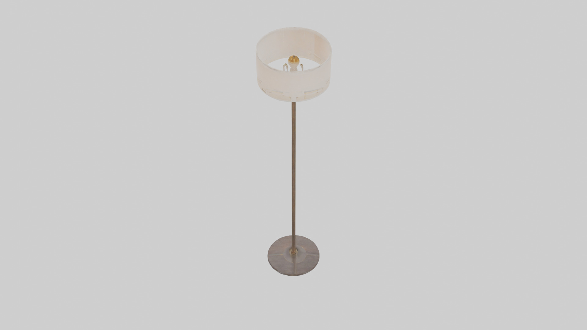 Floor lamp base model Low-poly 3D model_16