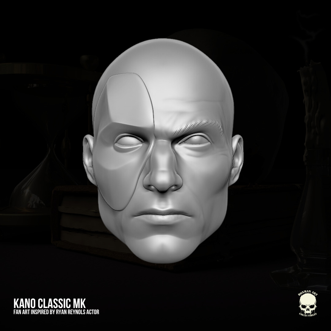 Kano Mortal Kombat Fan Art 3D printable files 3D print model_2