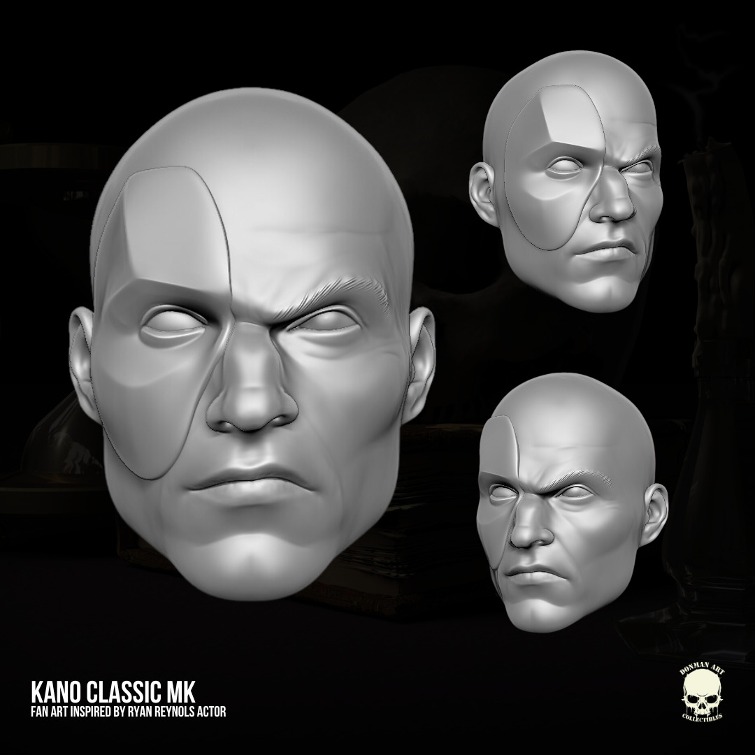 Kano Mortal Kombat Fan Art 3D printable files 3D print model_5