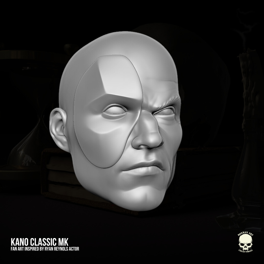 Kano Mortal Kombat Fan Art 3D printable files 3D print model_8