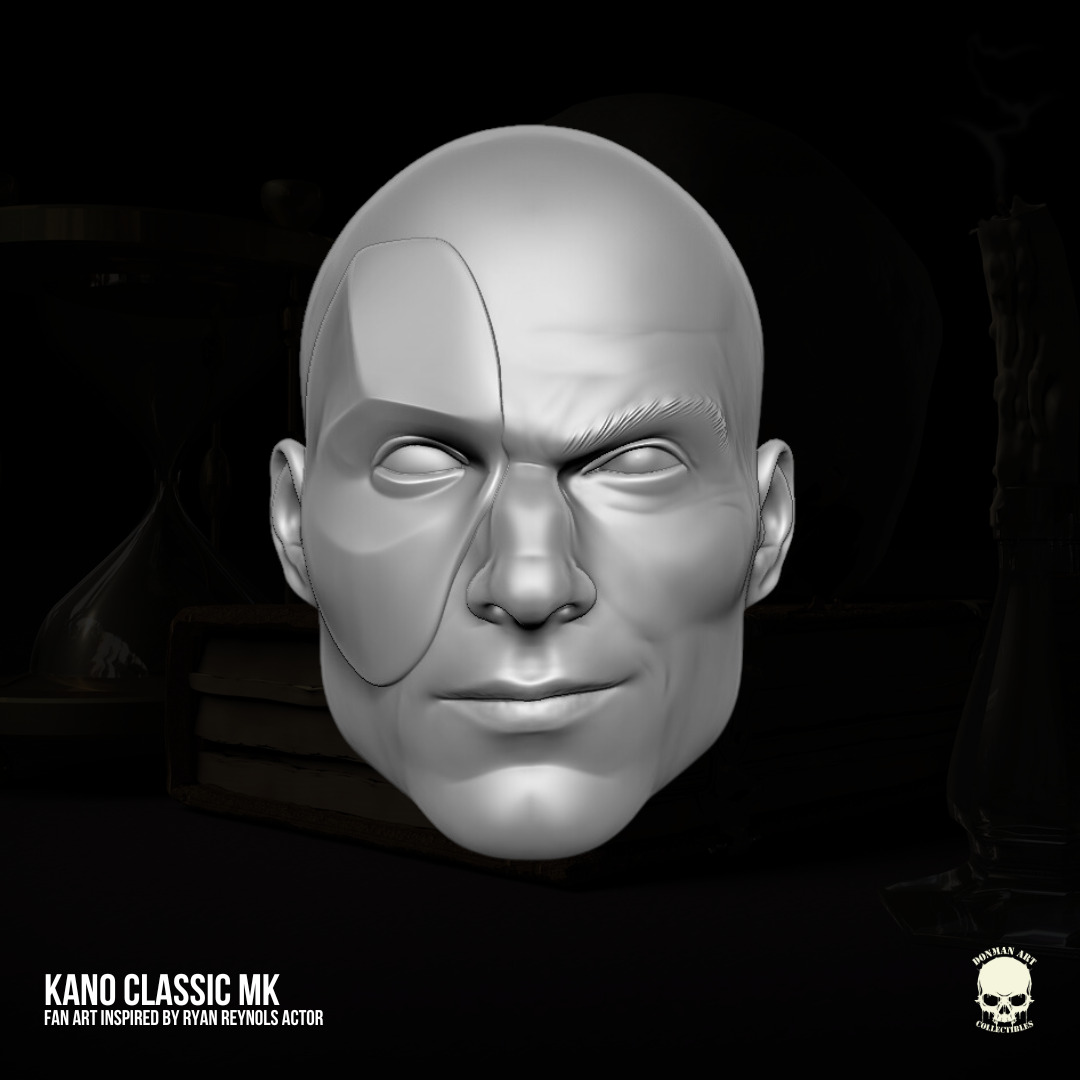 Kano Mortal Kombat Fan Art 3D printable files 3D print model_3