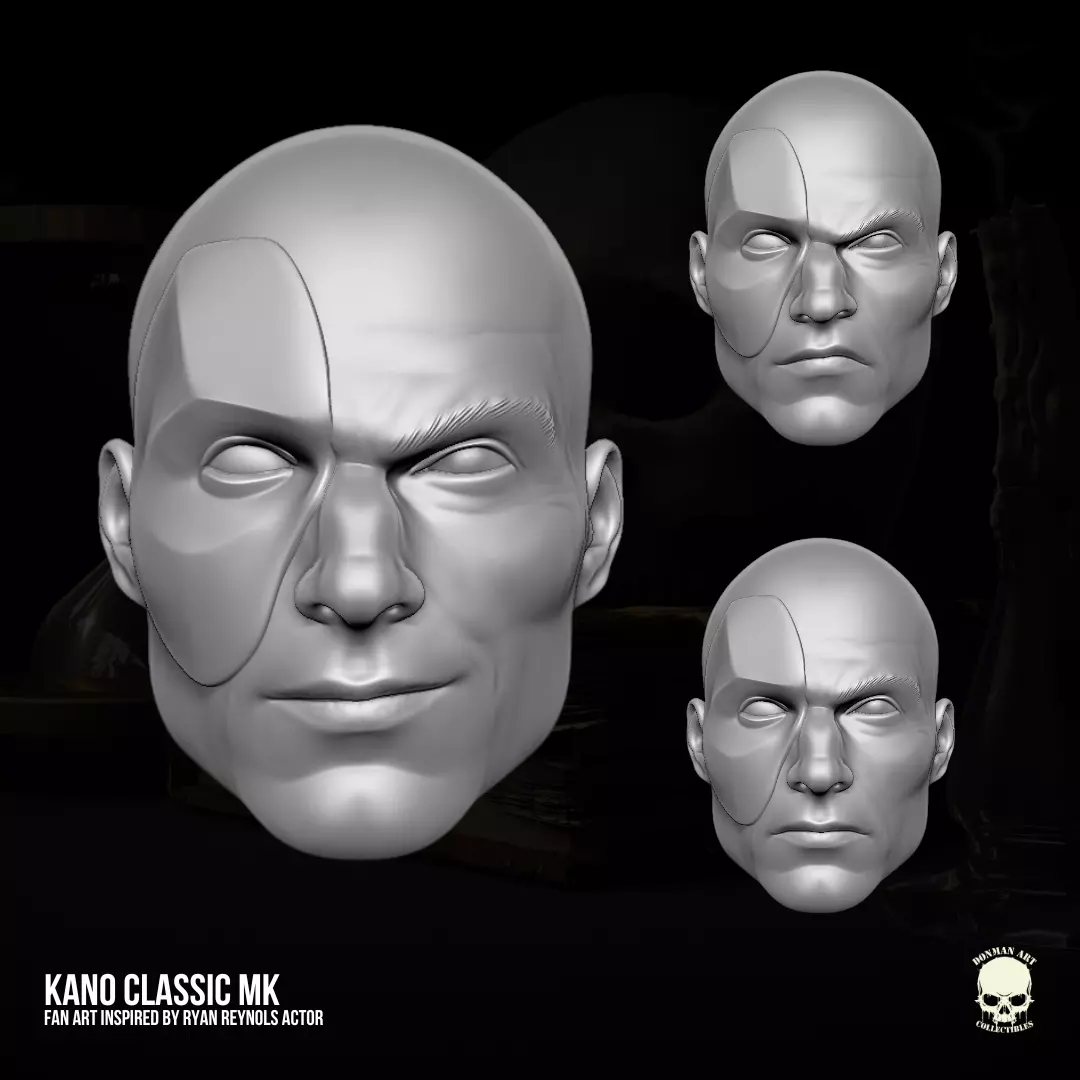 Kano Mortal Kombat Fan Art 3D printable files 3D print model_0
