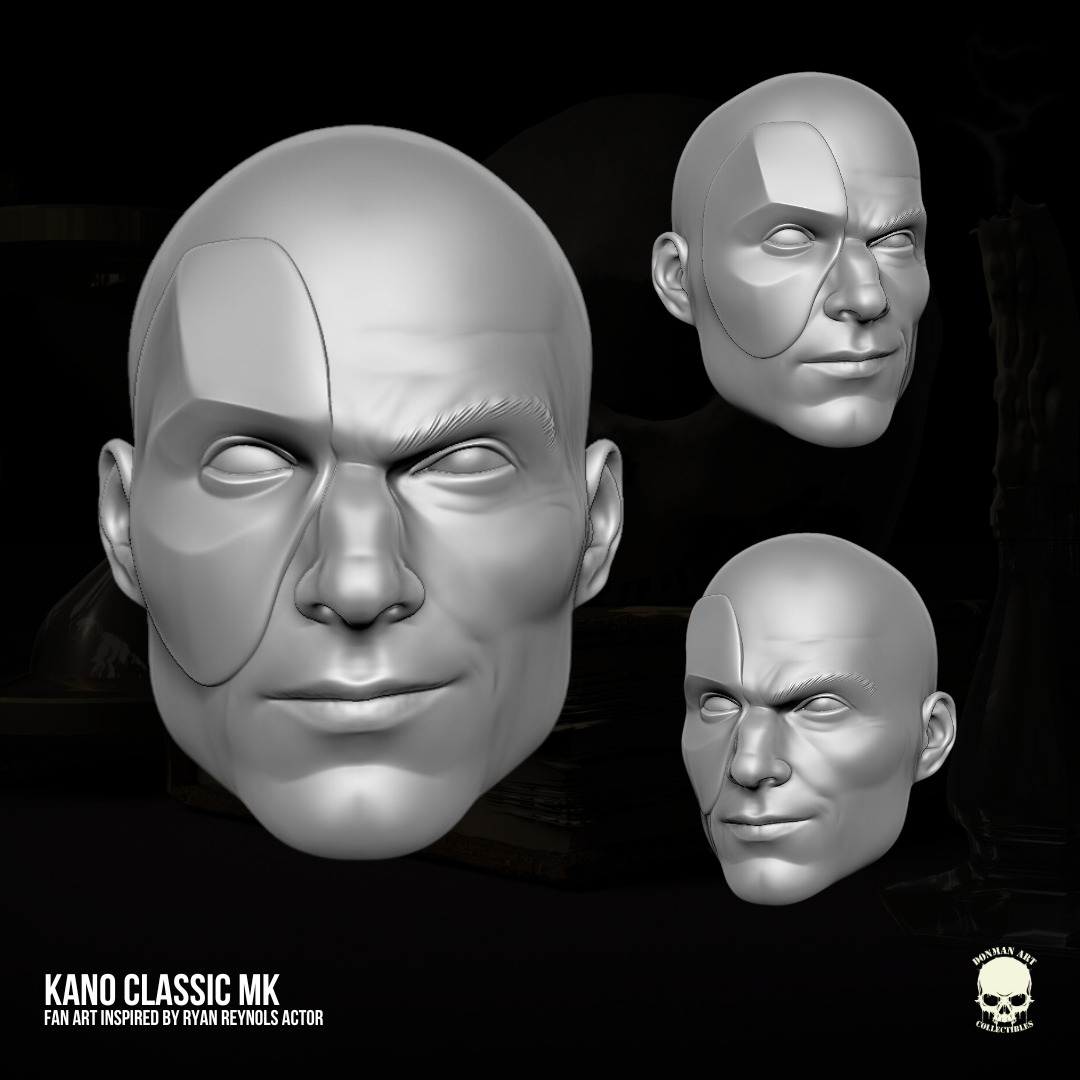 Kano Mortal Kombat Fan Art 3D printable files 3D print model_4