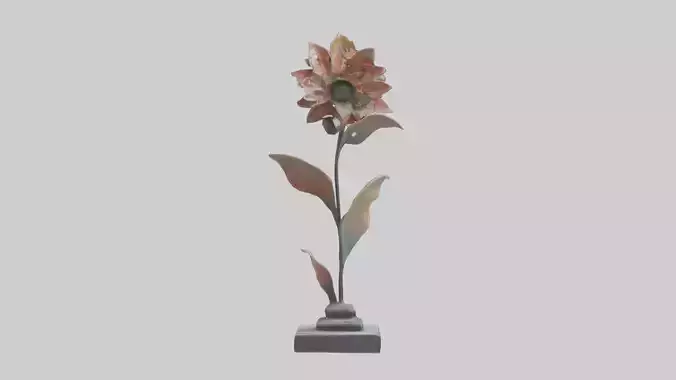 Floral Form Sculpture statue model