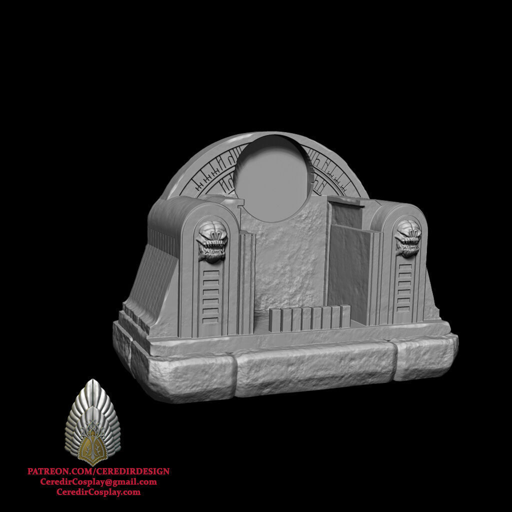 Boba Fett Throne Phone charger and holder 3D DIGITAL DL 3D print model_1