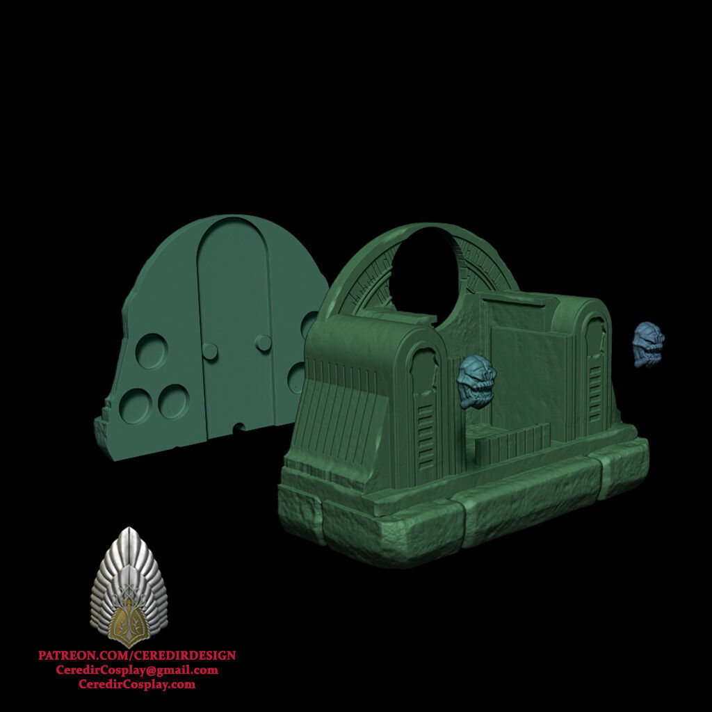 Boba Fett Throne Phone charger and holder 3D DIGITAL DL 3D print model_5