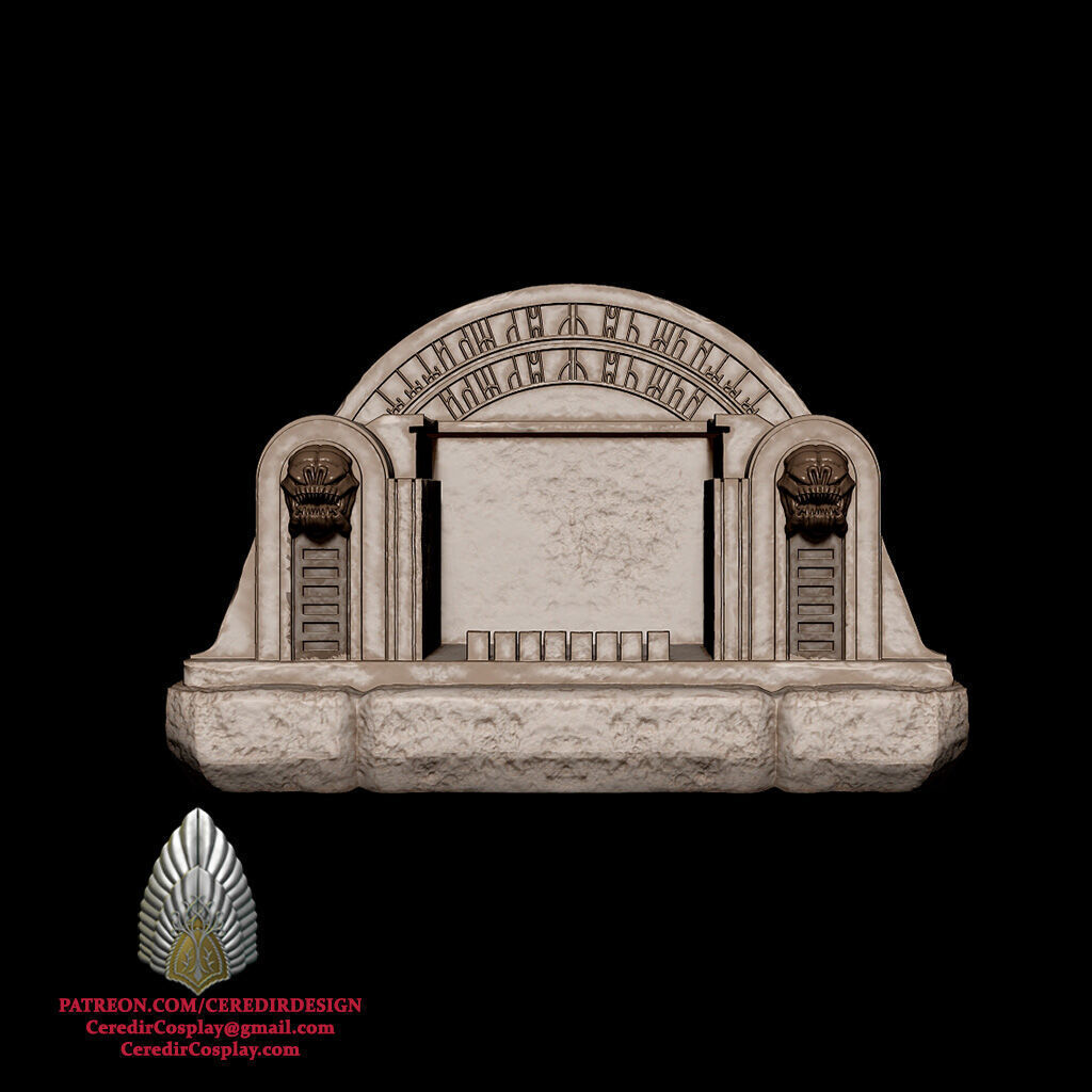 Boba Fett Throne Phone charger and holder 3D DIGITAL DL 3D print model_2