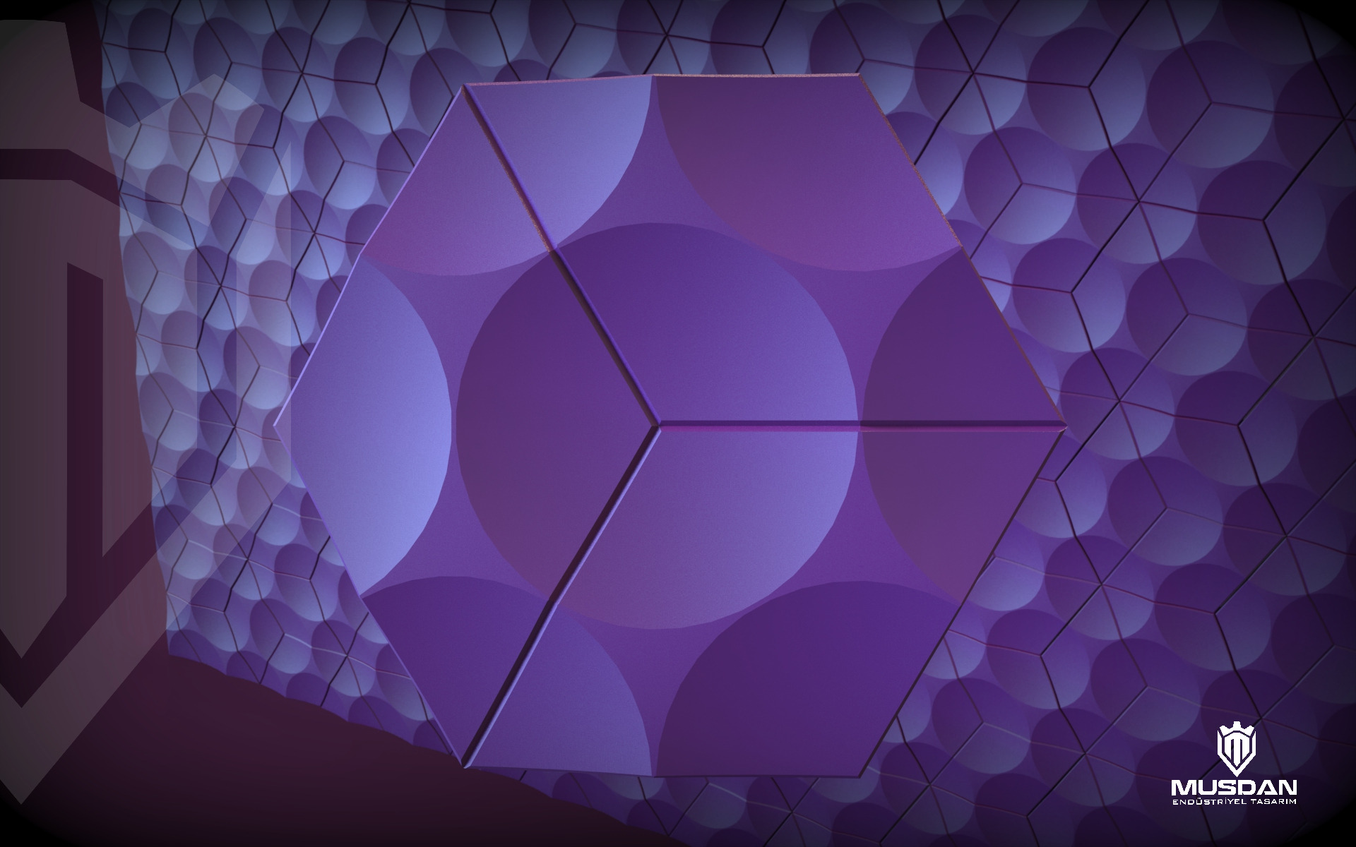 3D Geometric Wall Panel3 Decorative Interior Cladding 3D model3 3D print model_1