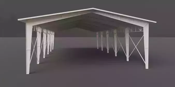 Hangar 3d model