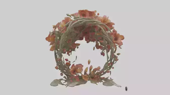 Floral Twist Sculpture model