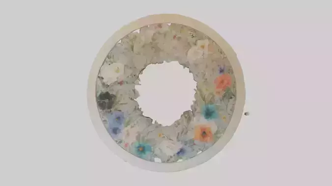 Floral Wall Hangings Low-poly 3D model