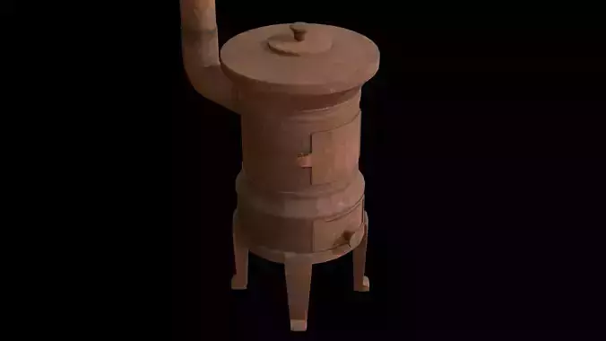 Rusty Cast Iron Stove