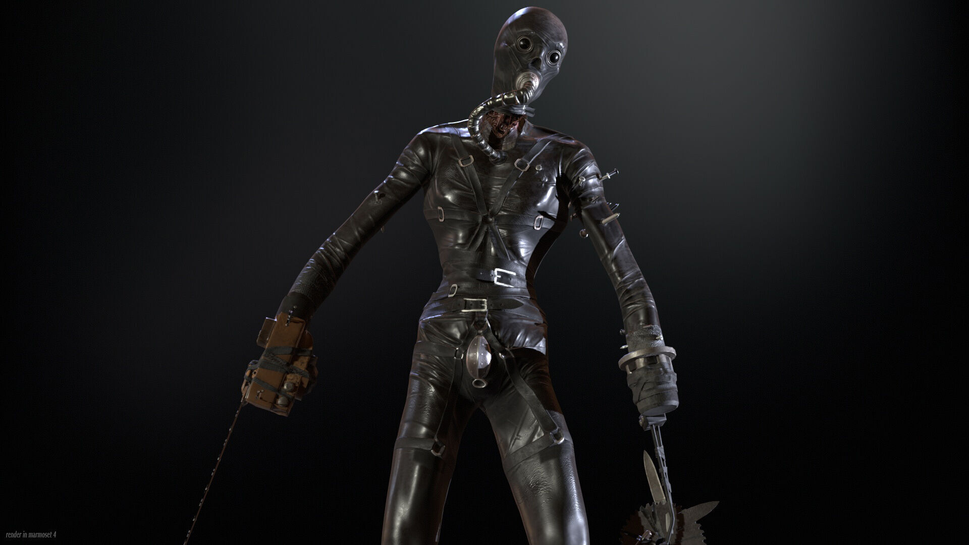 SlenderManiac Low-poly 3D model_2