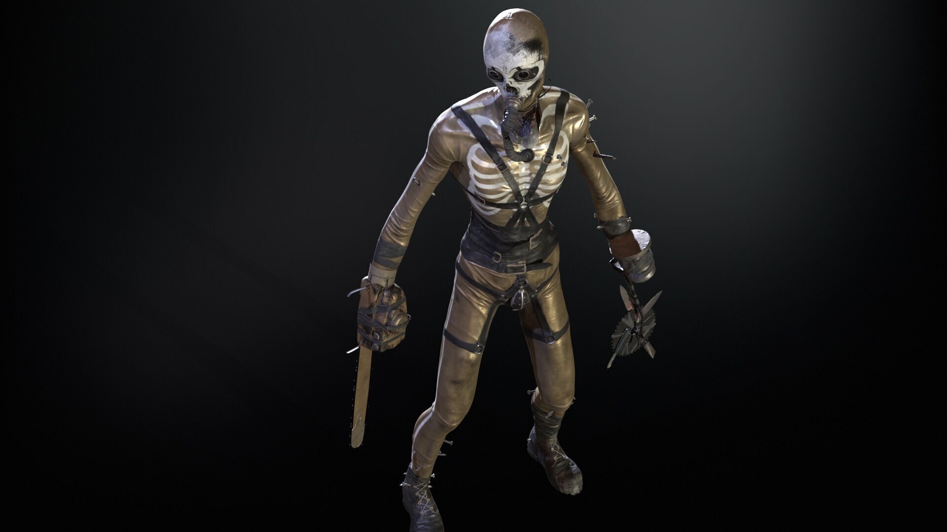 SlenderManiac Low-poly 3D model_15