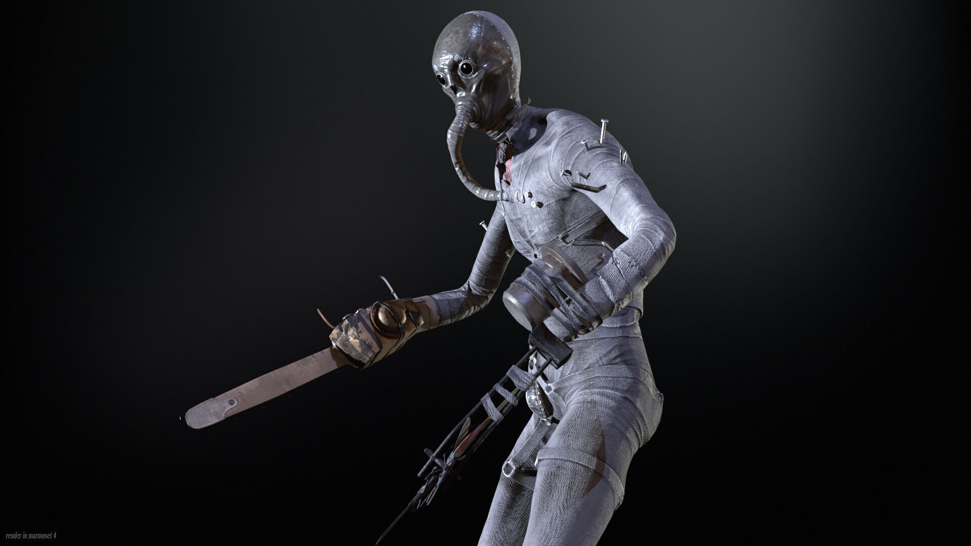 SlenderManiac Low-poly 3D model_5