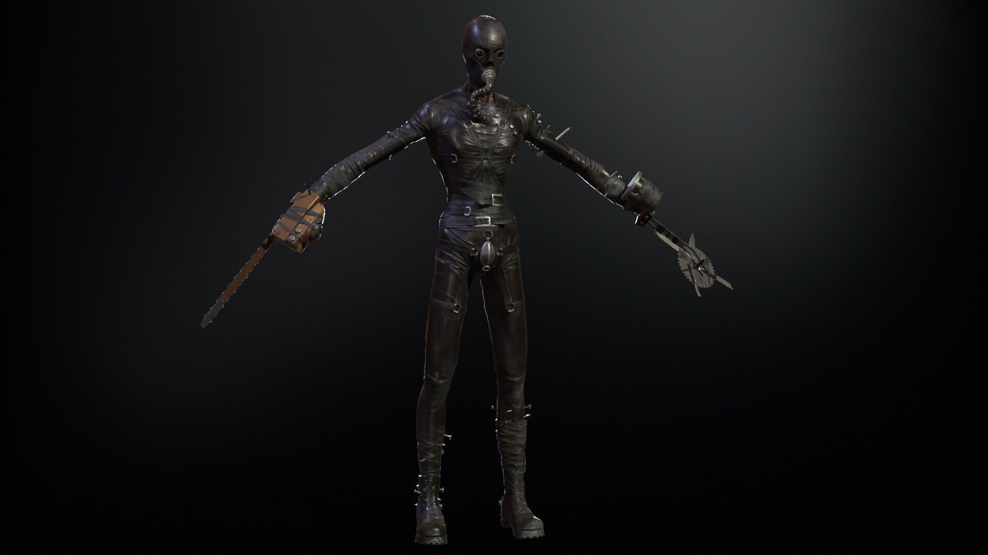 SlenderManiac Low-poly 3D model_6