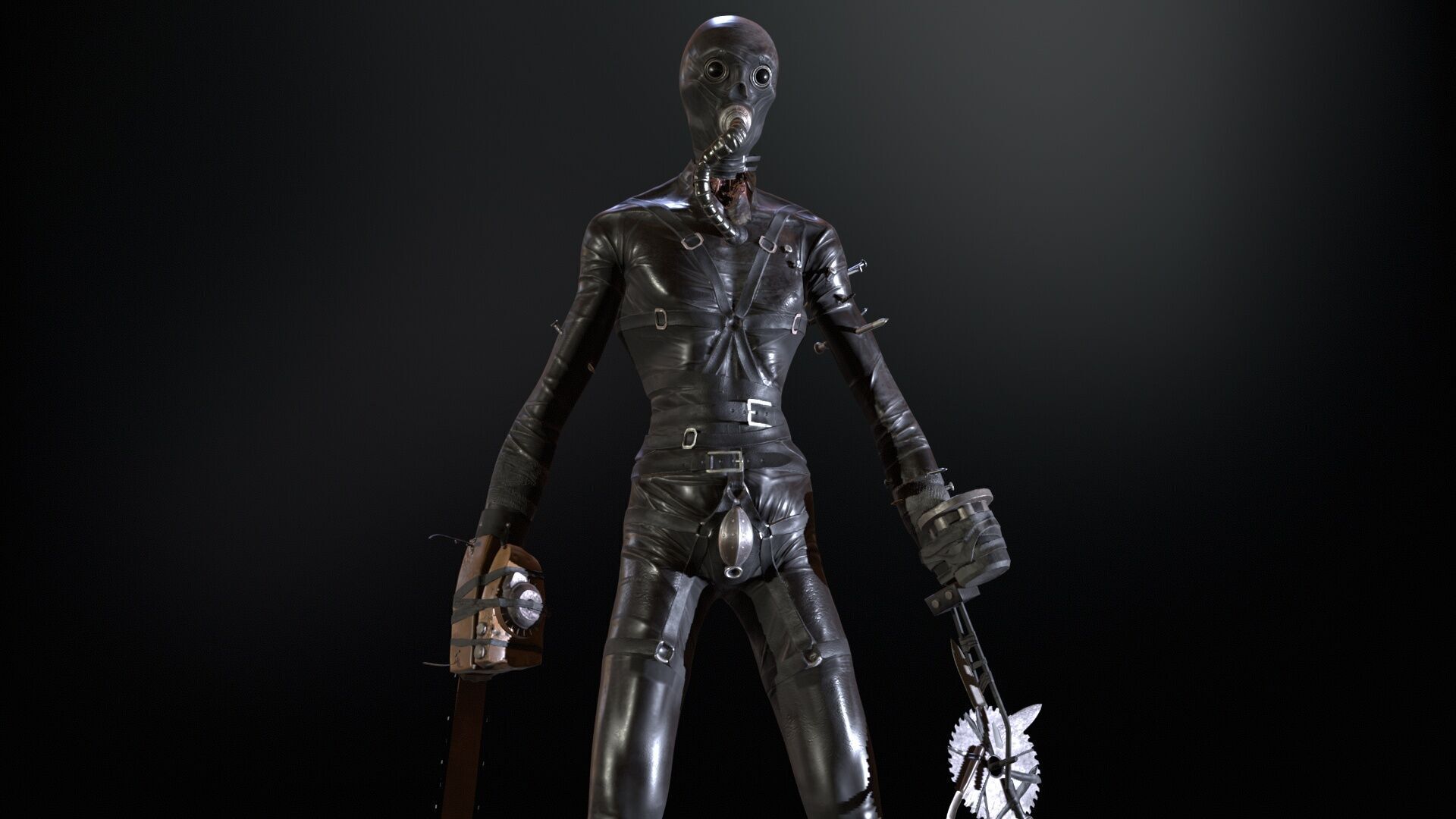 SlenderManiac Low-poly 3D model_9