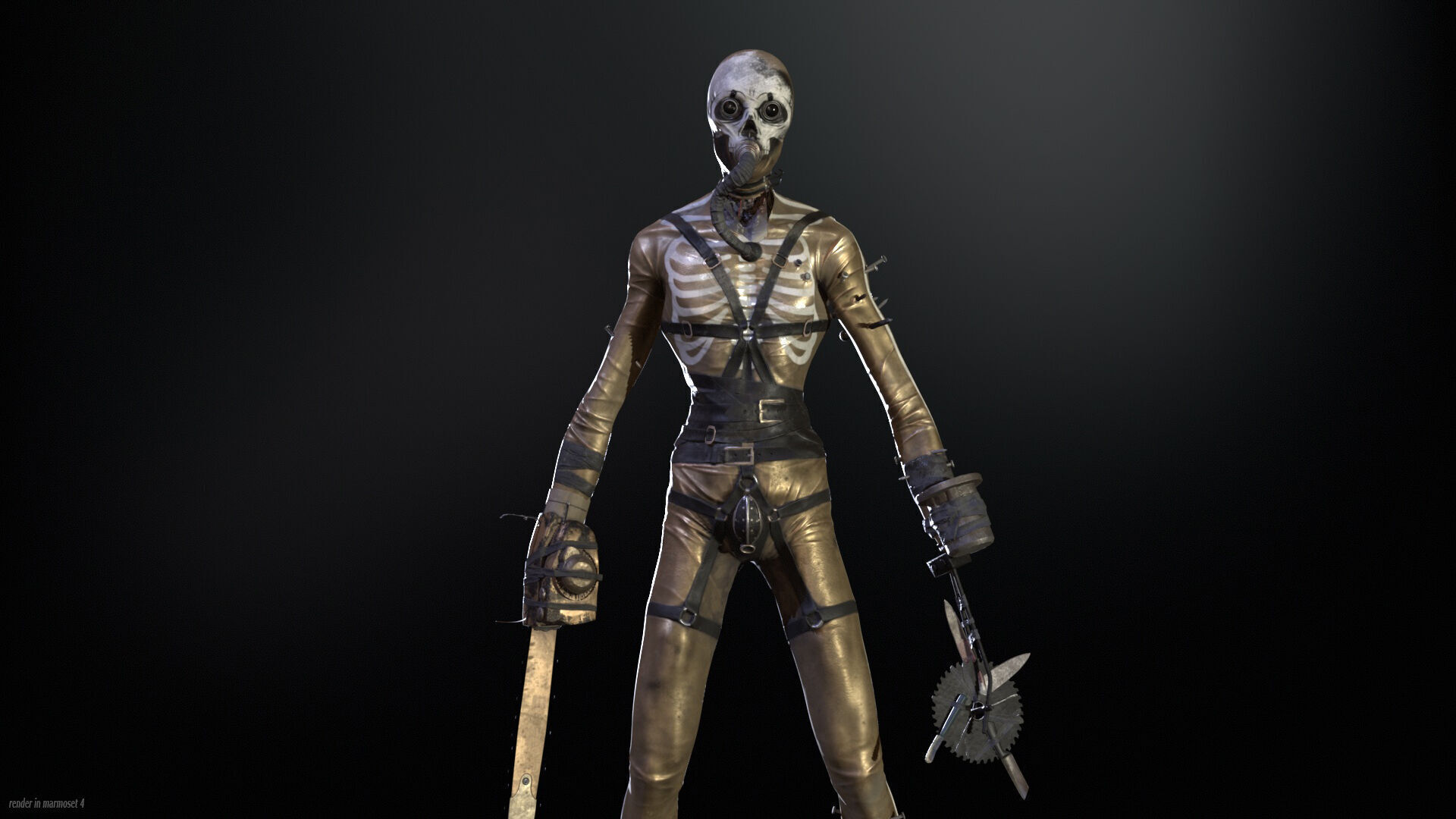 SlenderManiac Low-poly 3D model_4