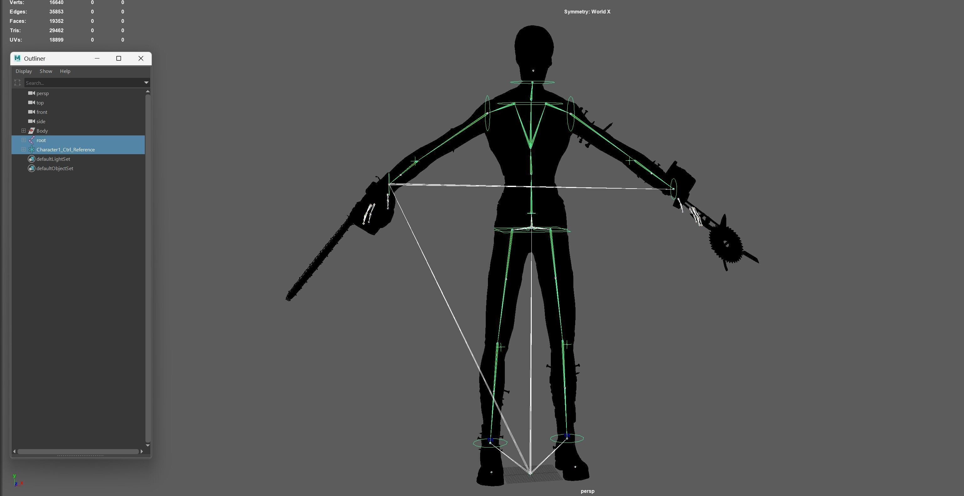 SlenderManiac Low-poly 3D model_35